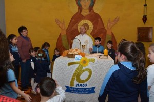 Comunidade educativa participou de cerimônia Eucarística, em comemoração à data.